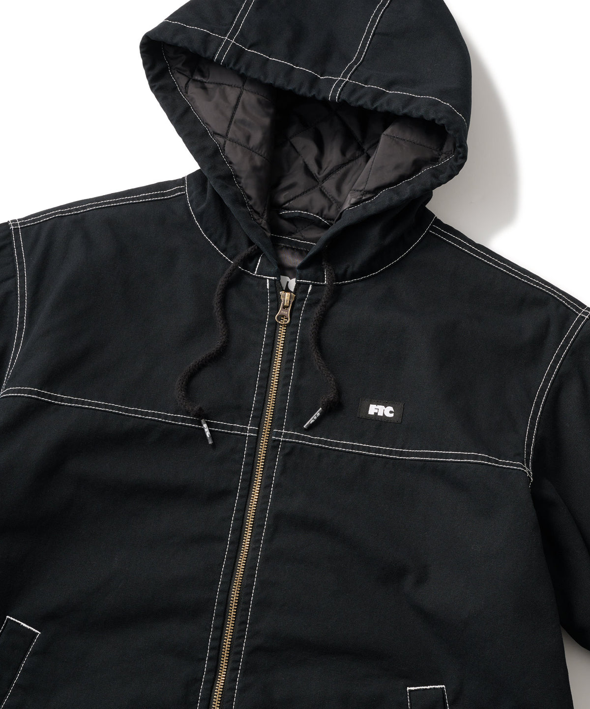 FTC WASHED CANVAS HOODED JACKET