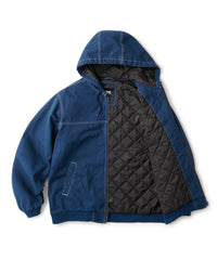 FTC WASHED CANVAS HOODED JACKET