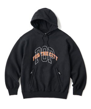 FTC X POP TRADING COMPANY COLLEGE PULLOVER HOODED SWEATSHIRT