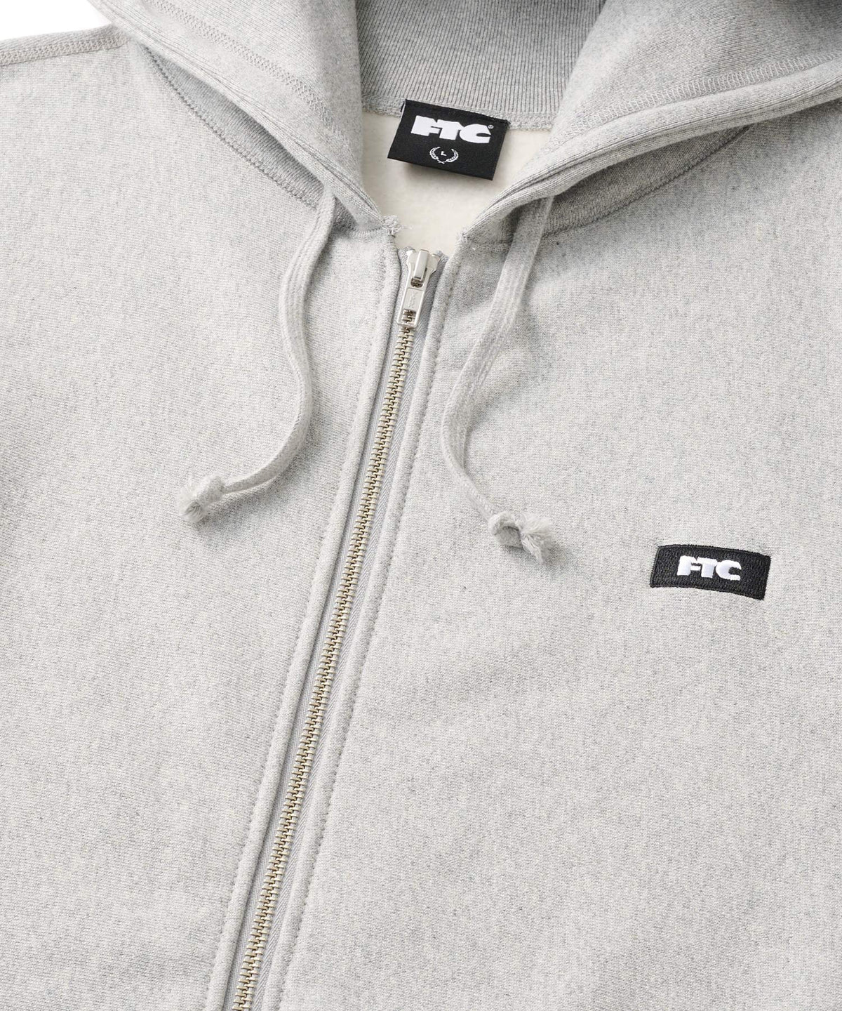 FTC BOX LOGO ZIP UP HOODED SWEATSHIRT