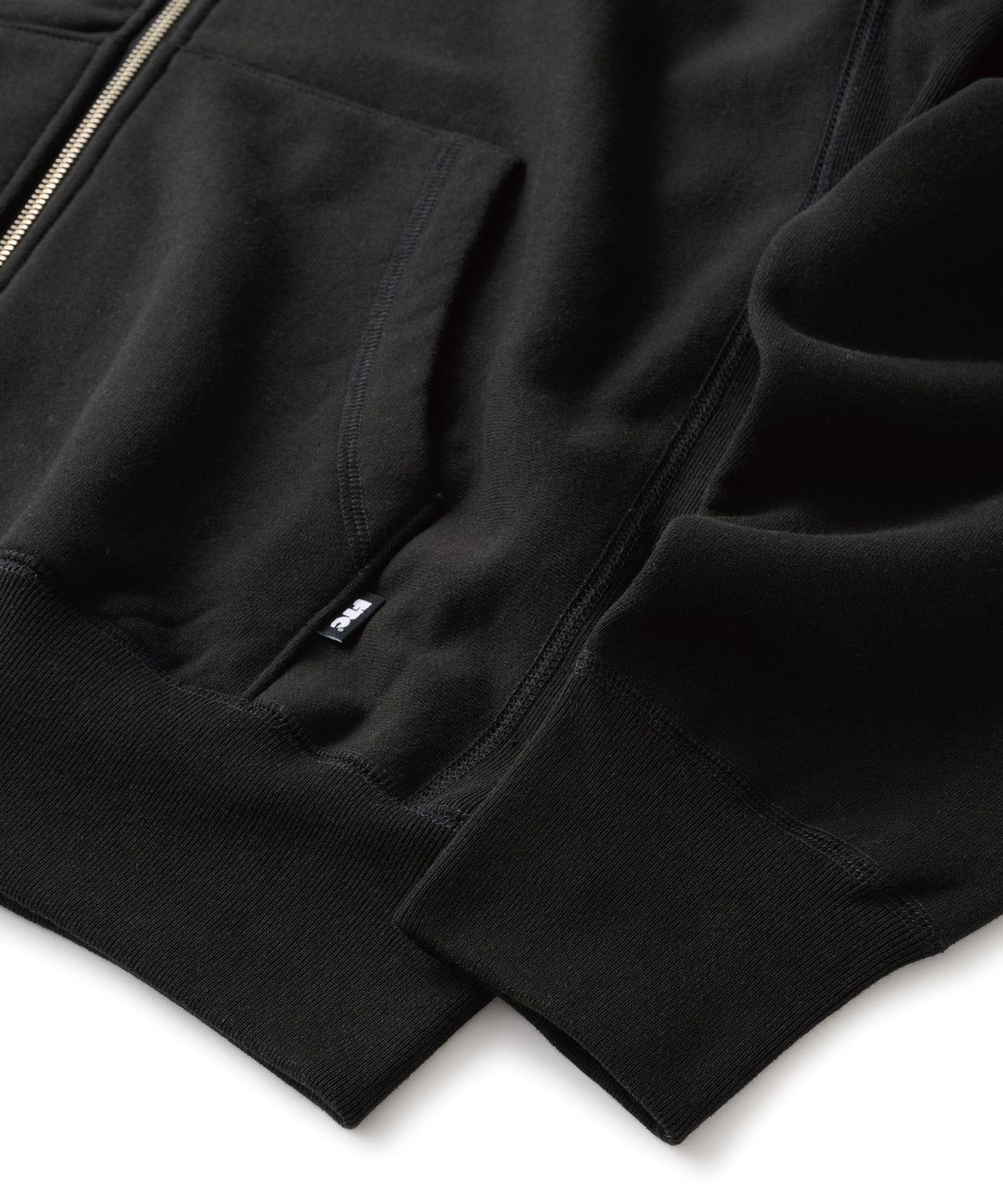 FTC BOX LOGO ZIP UP HOODED SWEATSHIRT