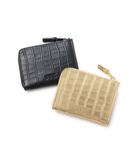 FTC CROC LEATHER COMPACT WALLET