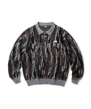 FTC KNIT POLO SWEATER