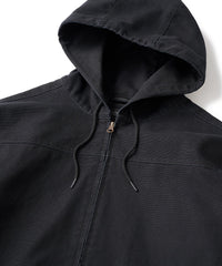 FTC WASHED CANVAS HOODED JACKET