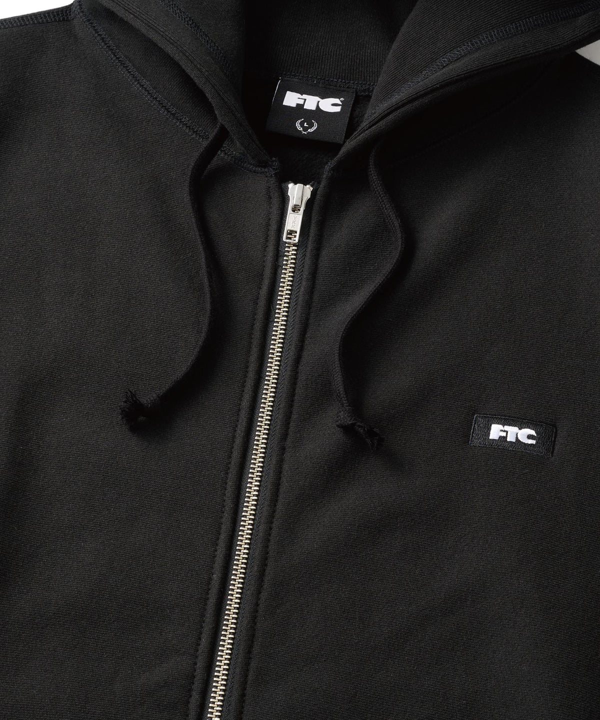 FTC BOX LOGO ZIP UP HOODED SWEATSHIRT
