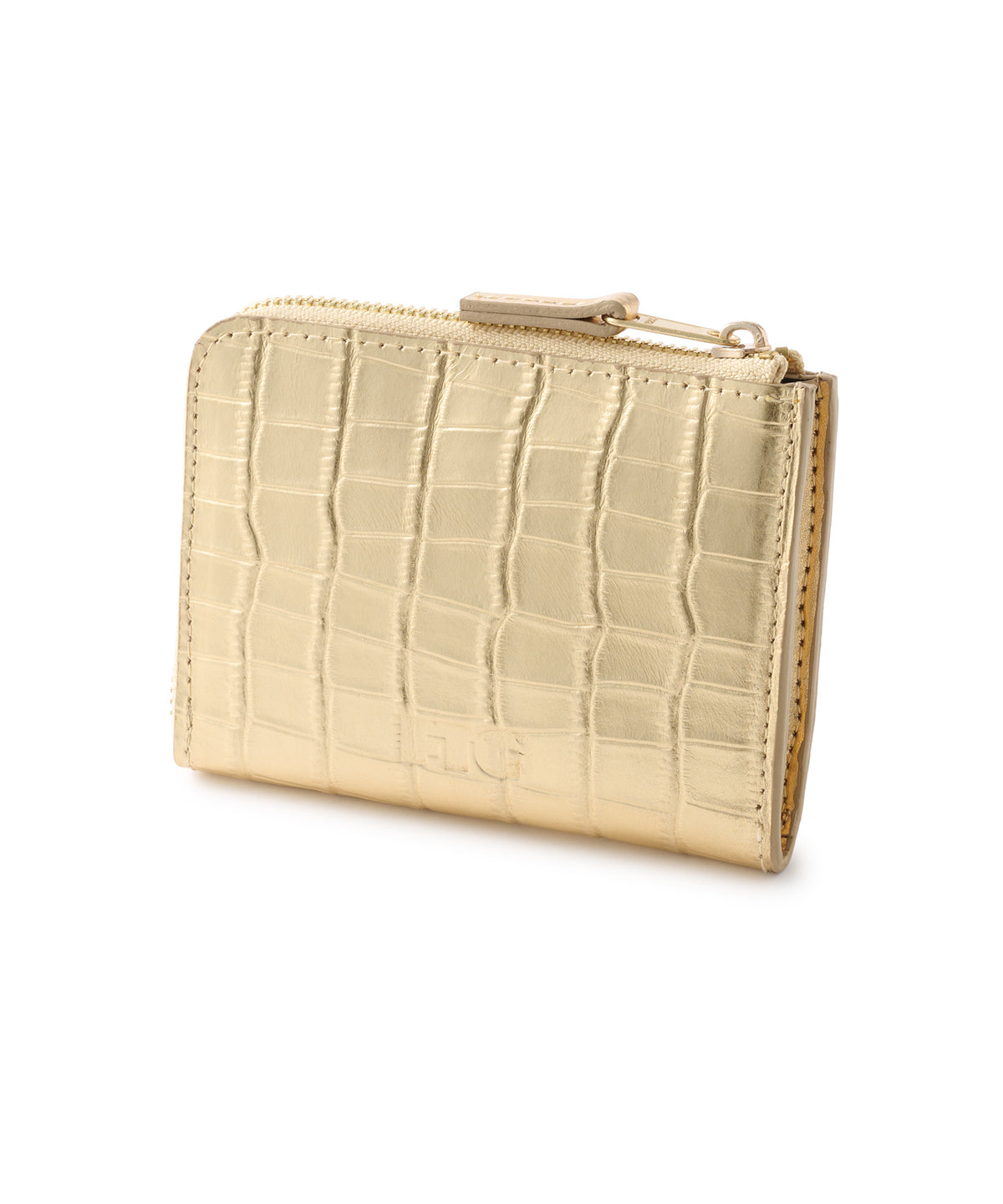 FTC CROC LEATHER COMPACT WALLET