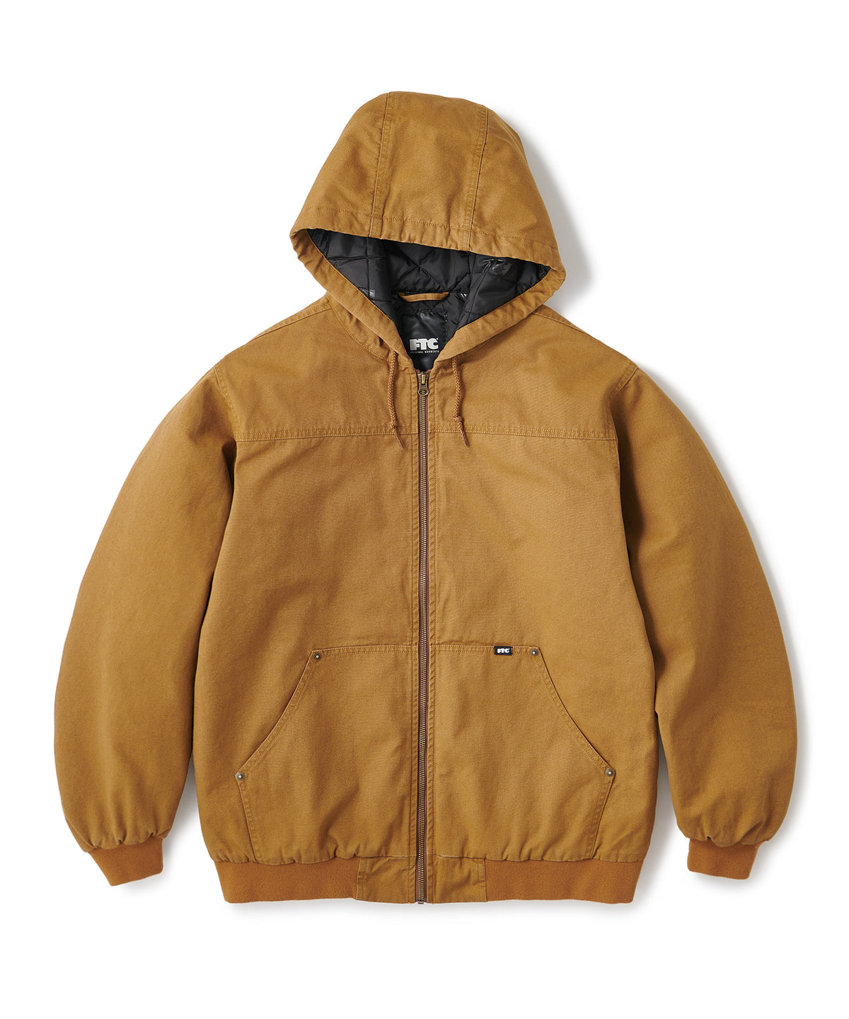 FTC WASHED CANVAS HOODED JACKET