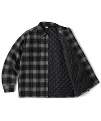 FTC QUILTED LINED PLAID NEL SHIRT