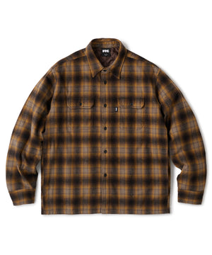 FTC QUILTED LINED PLAID NEL SHIRT