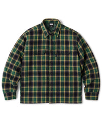 FTC QUILTED LINED PLAID NEL SHIRT