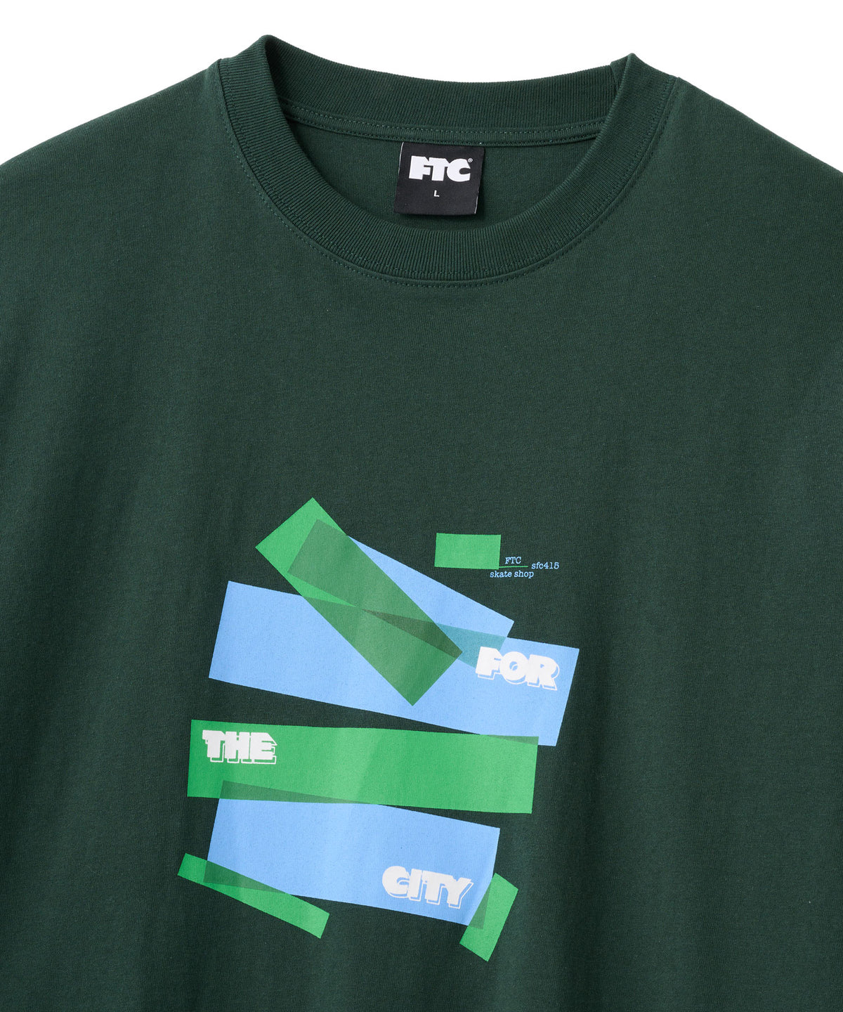 FTC BLUE & GREEN L/S TEE