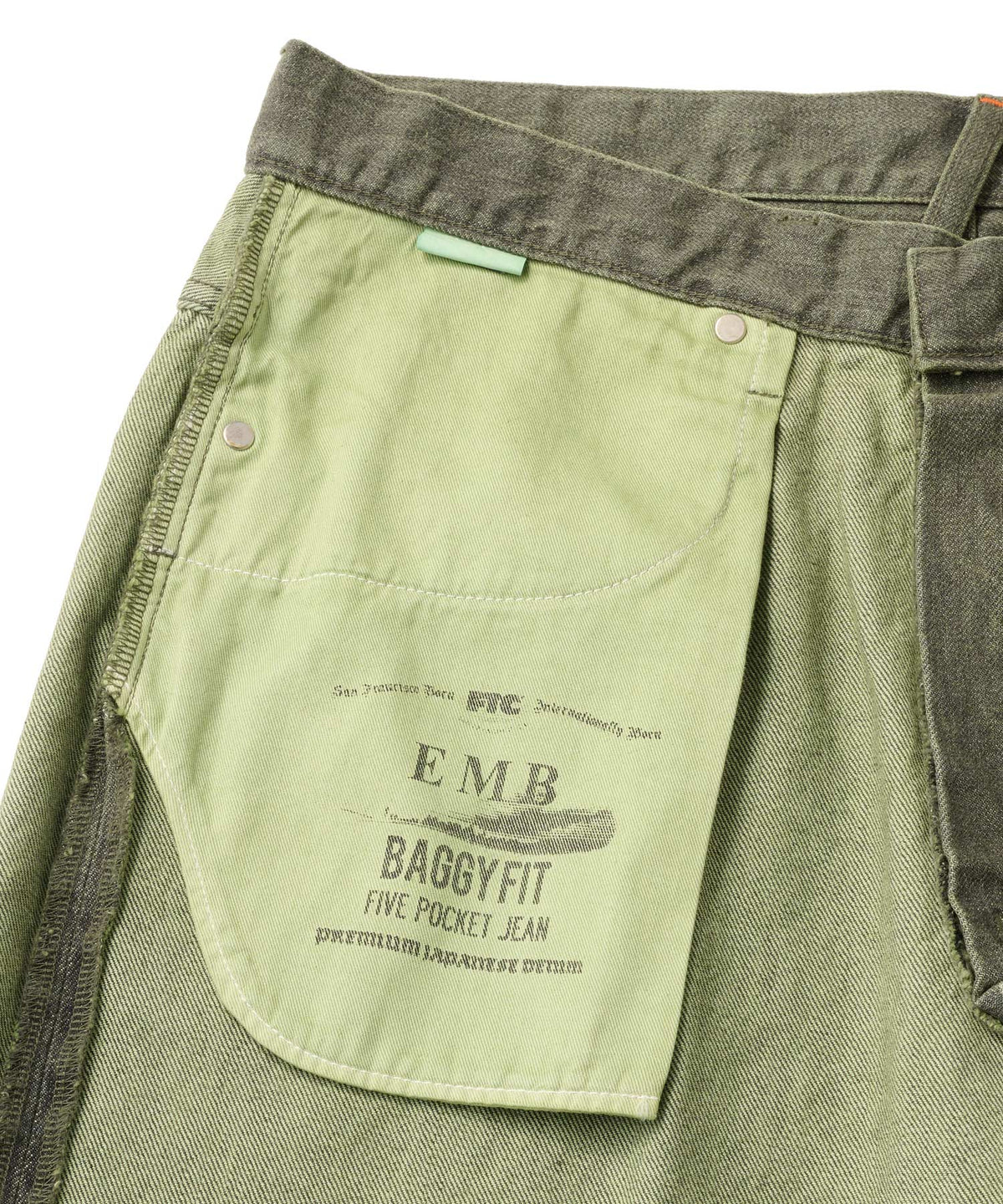 FTC OVERDYED EMB JEAN (BAGGY FIT)