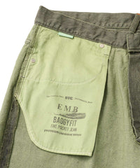 FTC OVERDYED EMB JEAN (BAGGY FIT)