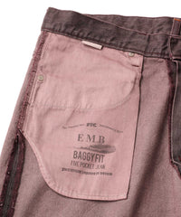 FTC OVERDYED EMB JEAN (BAGGY FIT)