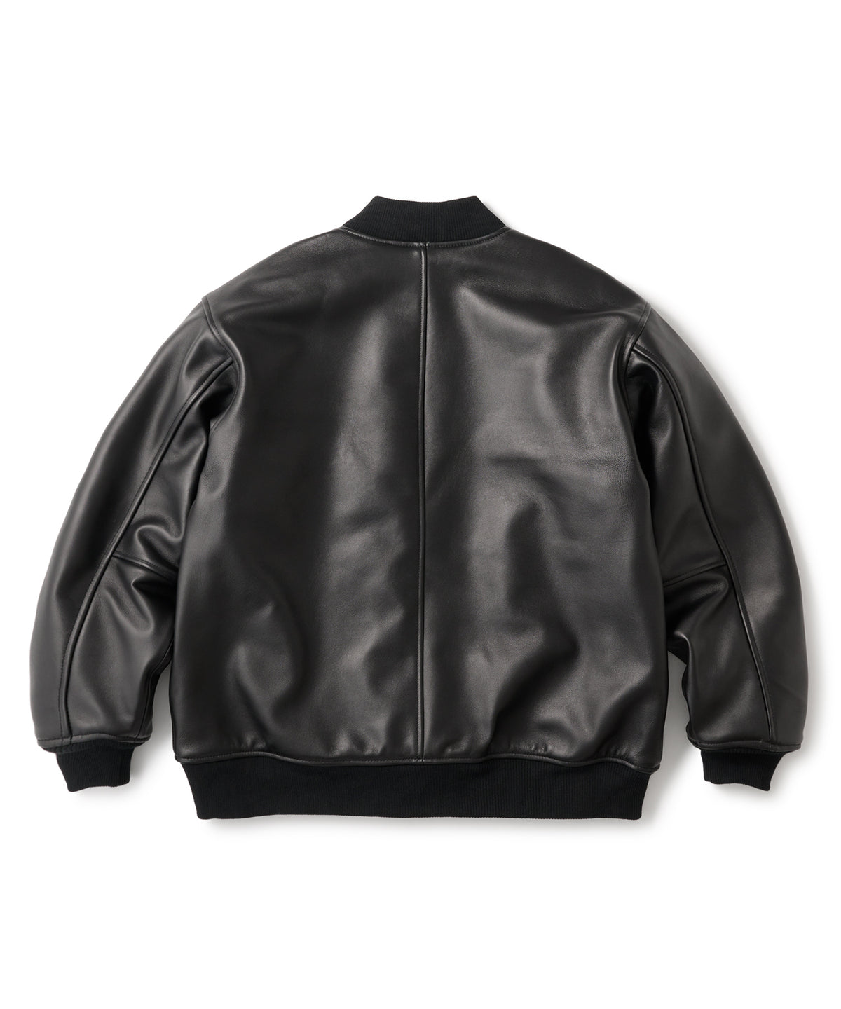 FTC LEATHER ZIP VARSITY JACKET