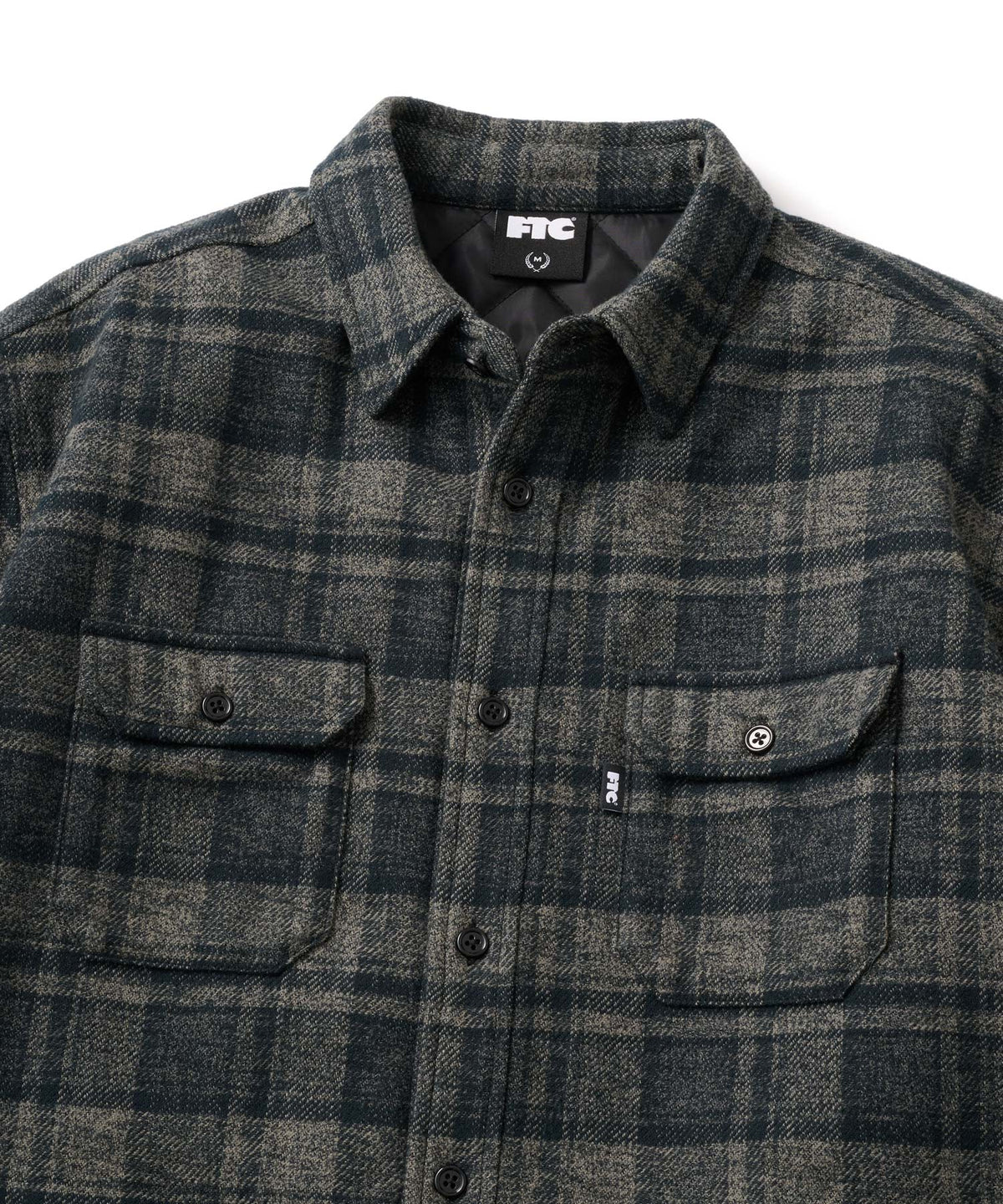 FTC QUILTED LINED PLAID NEL SHIRT