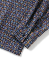 FTC WOVEN PLAID ZIP UP SHIRT