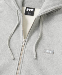 FTC REFLECTIVE SMALL BOX LOGO ZIP UP HOODED SWEATSHIRT