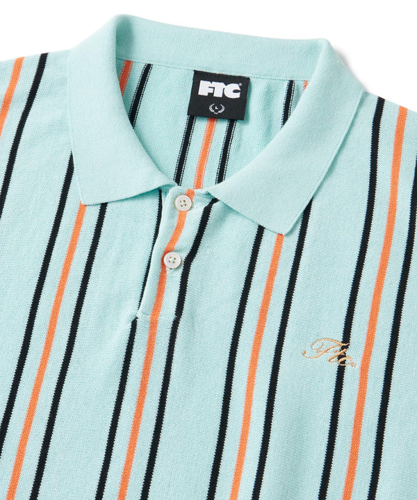FTC STRIPE KNIT POLO