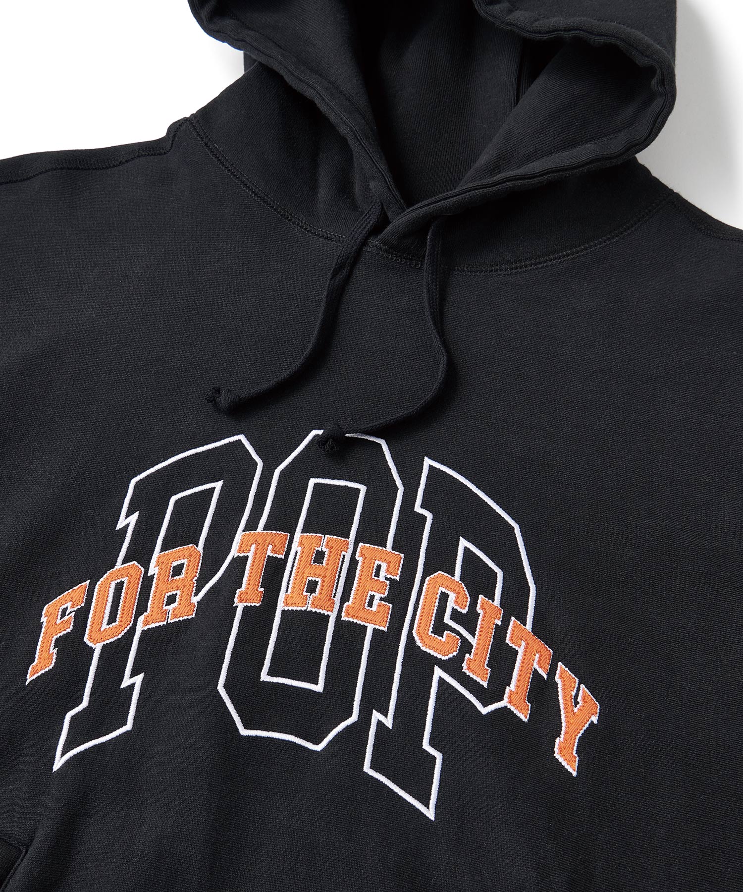 FTC X POP TRADING COMPANY COLLEGE PULLOVER HOODED SWEATSHIRT