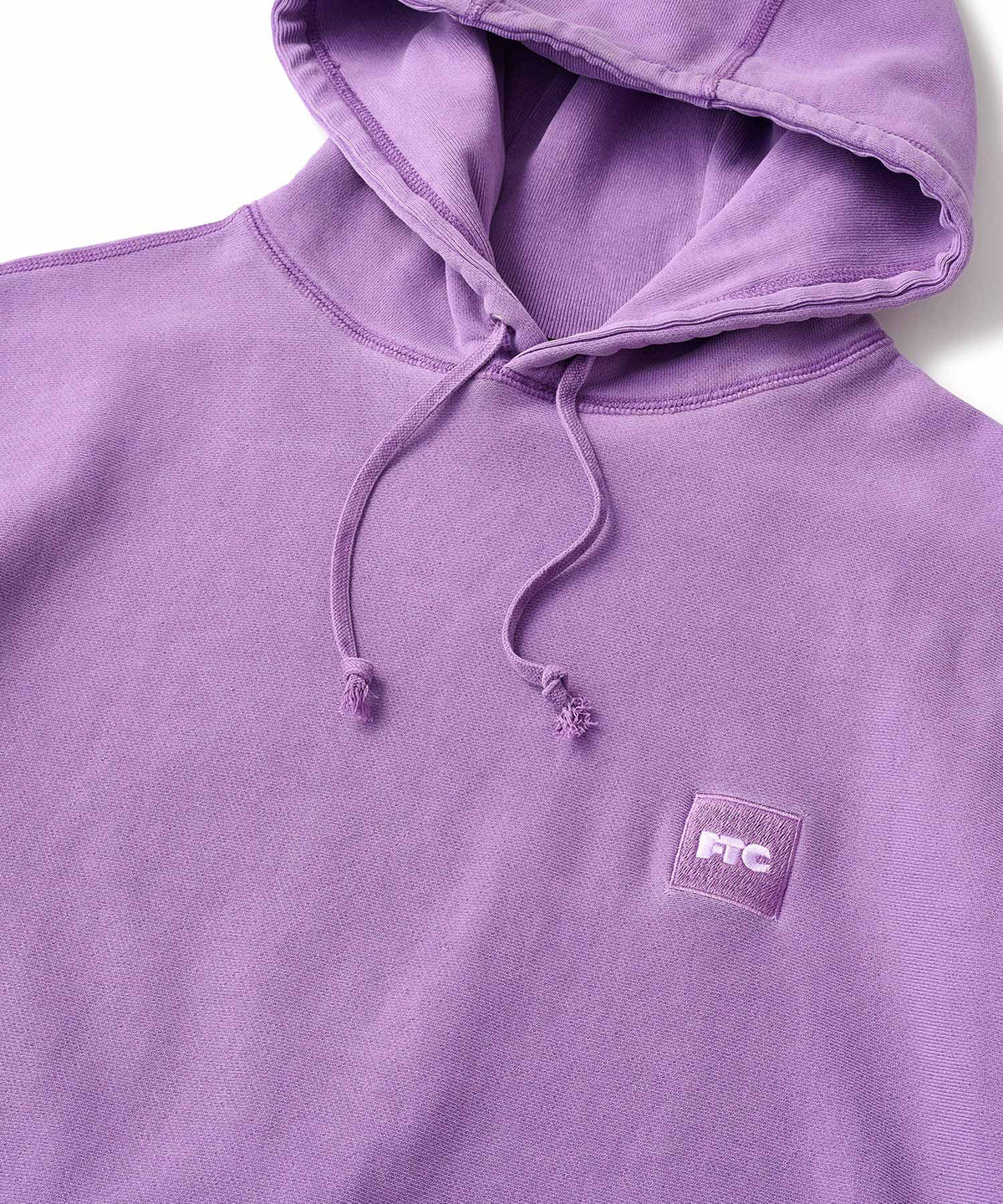 FTC PIGMENT DYED BOX LOGO PULLOVER HOODED SWEATSHIRT