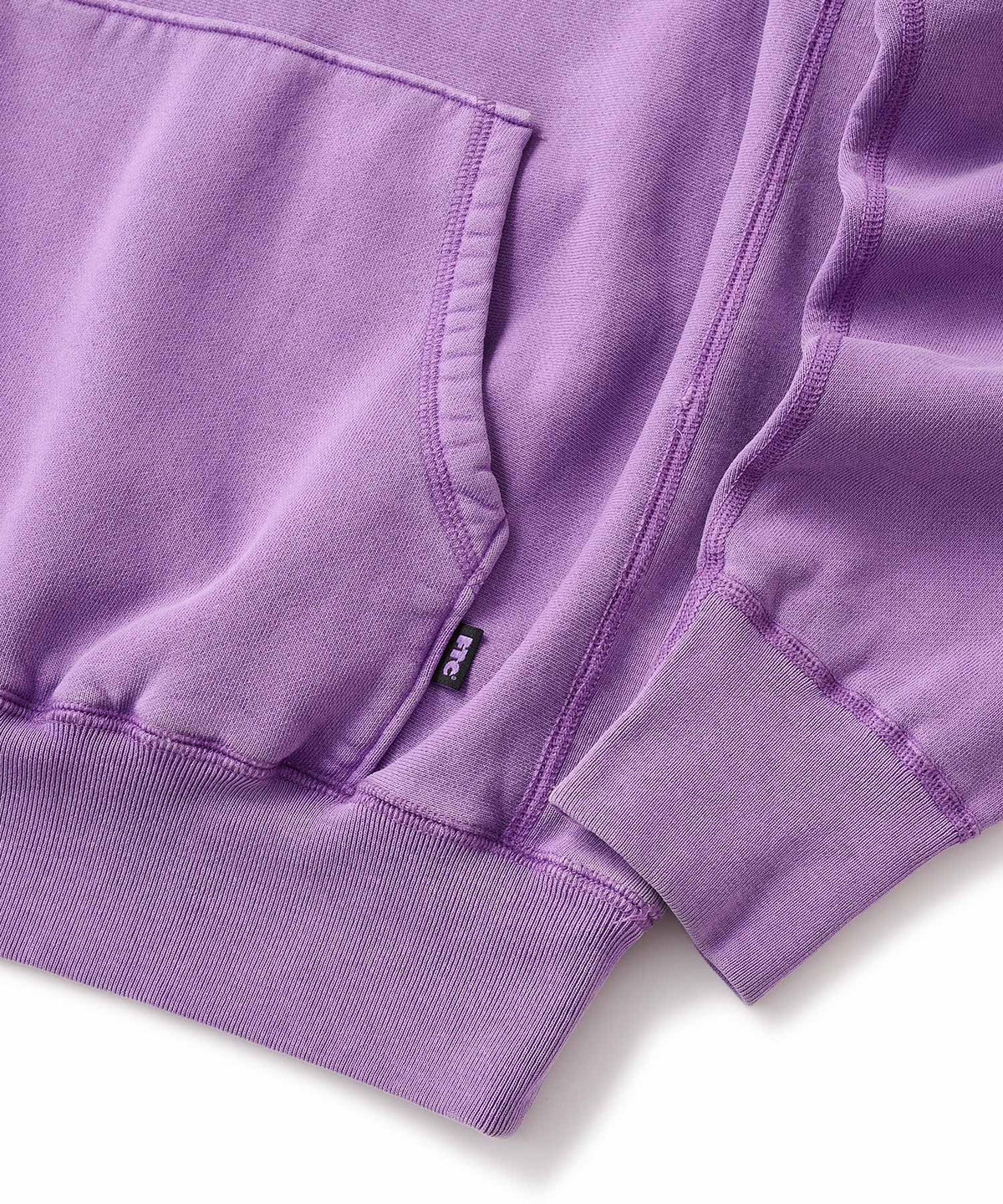 FTC PIGMENT DYED BOX LOGO PULLOVER HOODED SWEATSHIRT