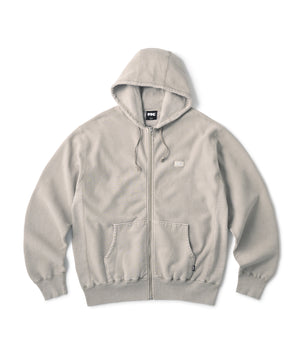 FTC PIGMENT DYED BOX LOGO ZIP UP HOODED SWEATSHIRT