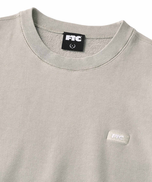 FTC PIGMENT DYED BOX SMALL BOX LOGO CREWNECK SWEATSHIRT