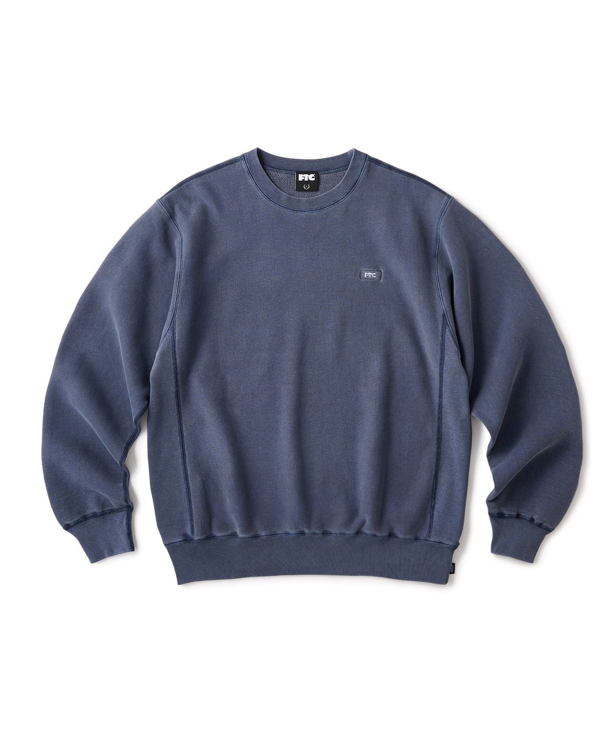FTC PIGMENT DYED BOX SMALL BOX LOGO CREWNECK SWEATSHIRT