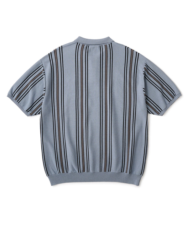 FTC STRIPE KNIT POLO
