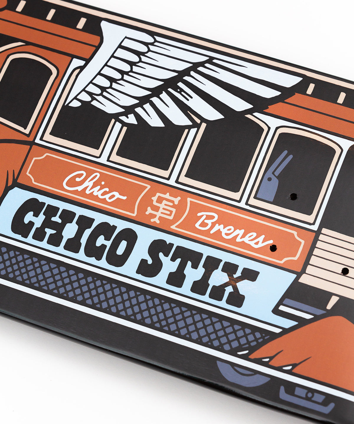 CHICO STIX X JEREMY FISH "HILL HOPPER" DECK