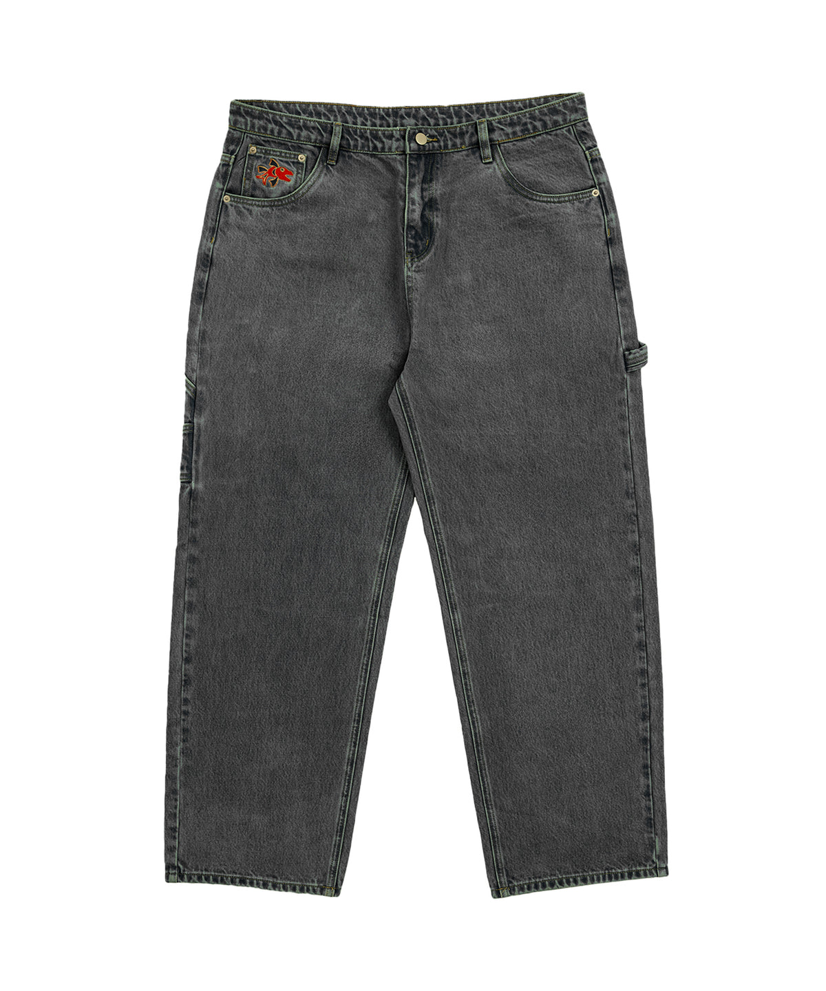 WAF. DENIM BOTTOMS (BLACK)