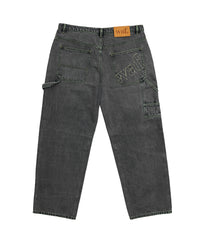 WAF. DENIM BOTTOMS (BLACK)